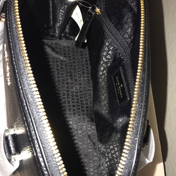 NWT Kate Spade ♠️ Black Satchel Handbag - Picture 15 of 16